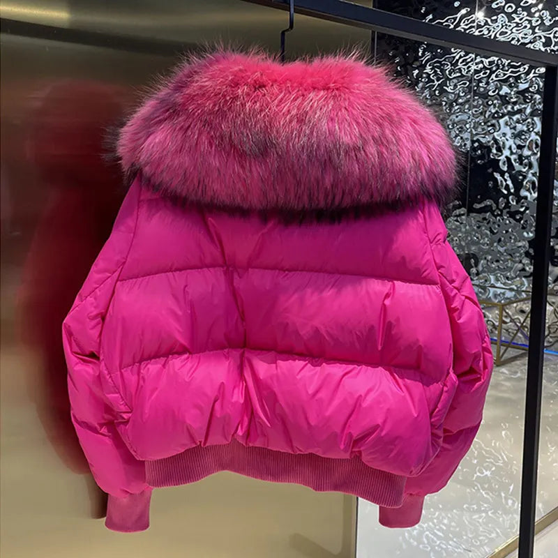 Doudoune d’Hiver avec Col en Fausse Fourrure et Fermeture Zippée pour Femme | Idéale pour Temps Froid