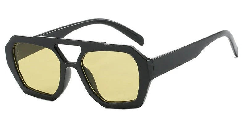Lunettes de Soleil à Monture Carrée Oversize avec Protection UV pour Femme | Idéales pour l’Été et les Vacances