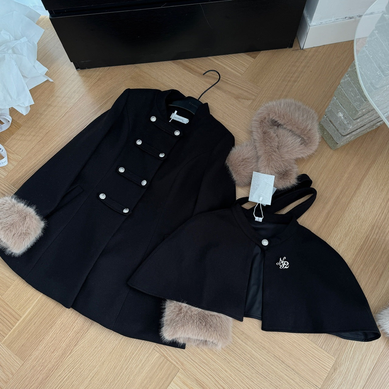 Manteau Long avec Col Amovible pour Femme | Idéal pour l’Hiver