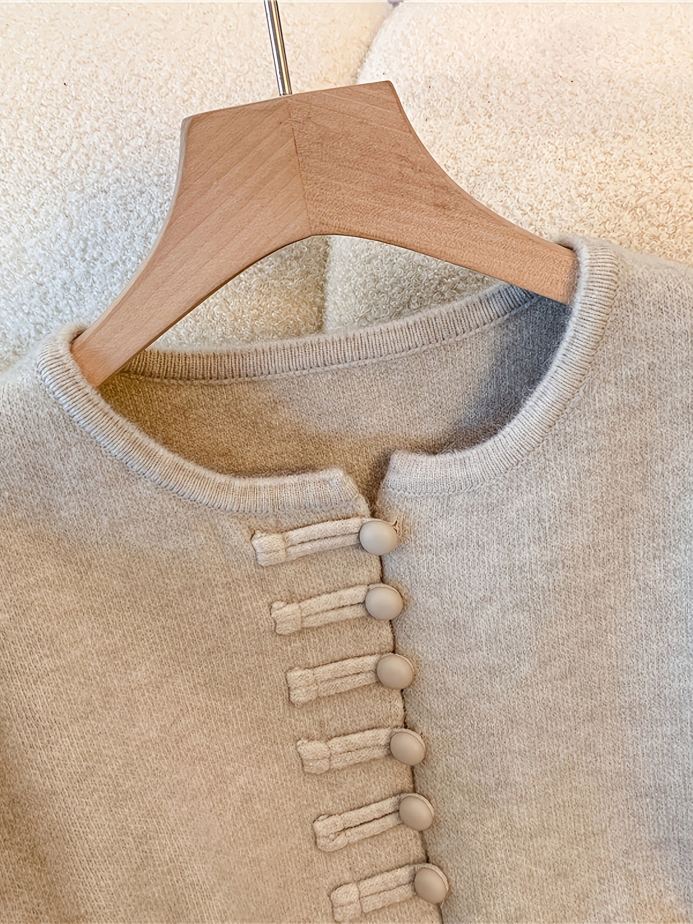 Ensemble Deux Pièces avec Cardigan à Manches Longues et Jupe Mi-Longue Taille Élastique pour Femme | Idéal pour Automne et Hiver
