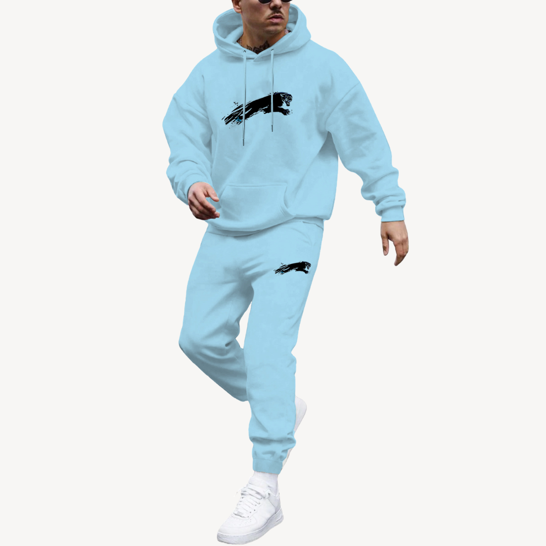 Ensemble Hoodie Graphique Et Jogging pour Homme avec Taille Ajustable | Idéal pour Les Loisirs Et Le Quotidien
