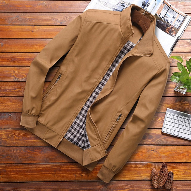 Veste Bomber Slim Fit avec Détails Classiques pour Hommes | Idéale pour le Printemps et l’Automne