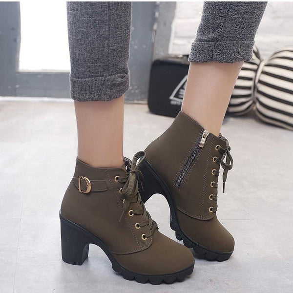 Bottines à Talon pour Femmes avec Design Polyvalent | Idéales pour Toutes Saisons