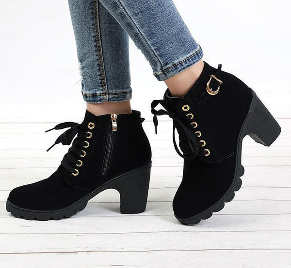 Bottines à Talon pour Femmes avec Design Polyvalent | Idéales pour Toutes Saisons