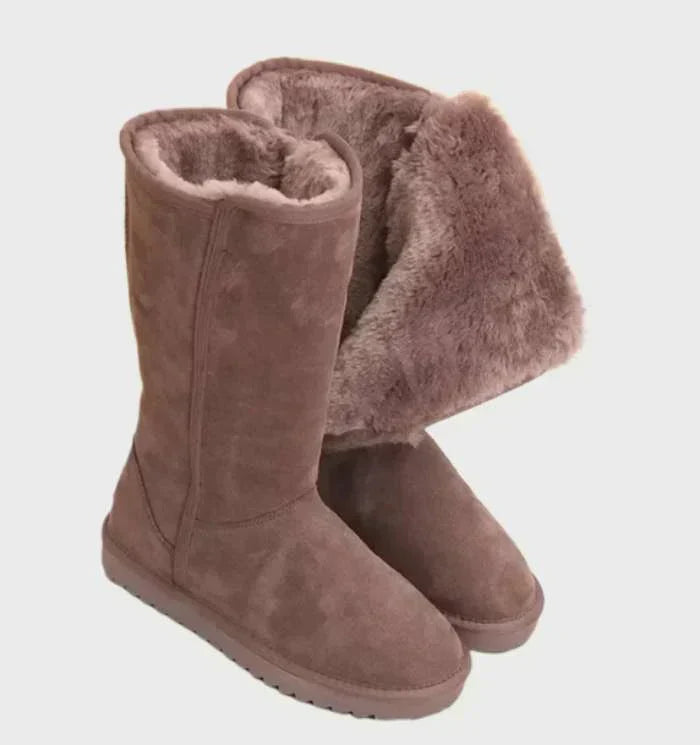 Bottes hautes doublées pour femmes