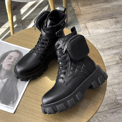 Bottes à Plateforme avec Semelles Épaisses pour Adultes | Idéales pour le Printemps et l’Automne