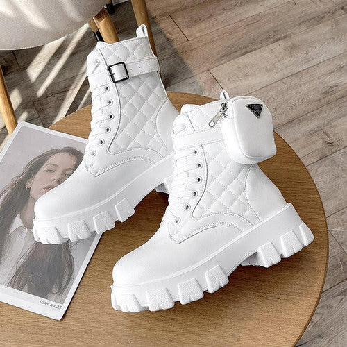 Bottes à Plateforme avec Semelles Épaisses pour Adultes | Idéales pour le Printemps et l’Automne