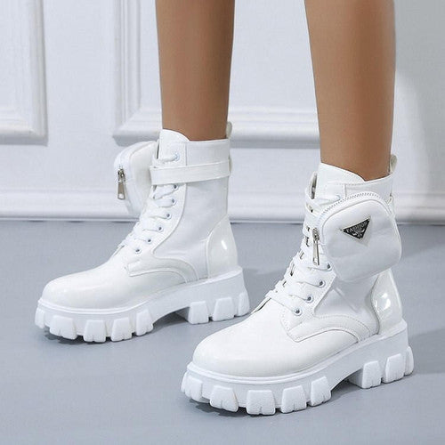 Bottes à Plateforme avec Semelles Épaisses pour Adultes | Idéales pour le Printemps et l’Automne