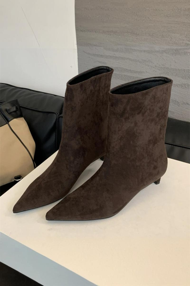 Bottines à bout pointu pour femmes