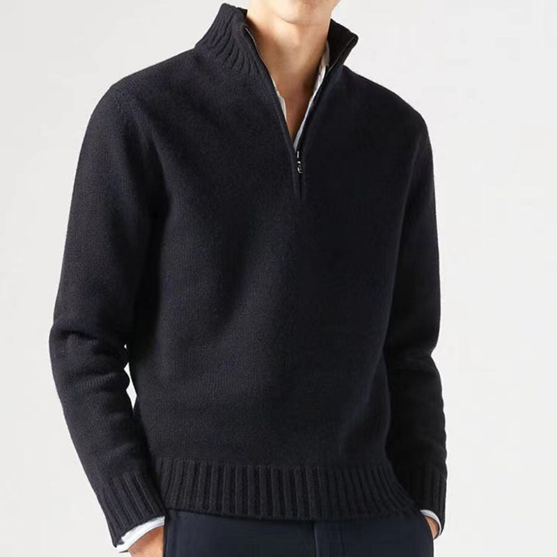 Pull avec Col Zippé pour Homme | Idéal pour Les Tenues Décontractées