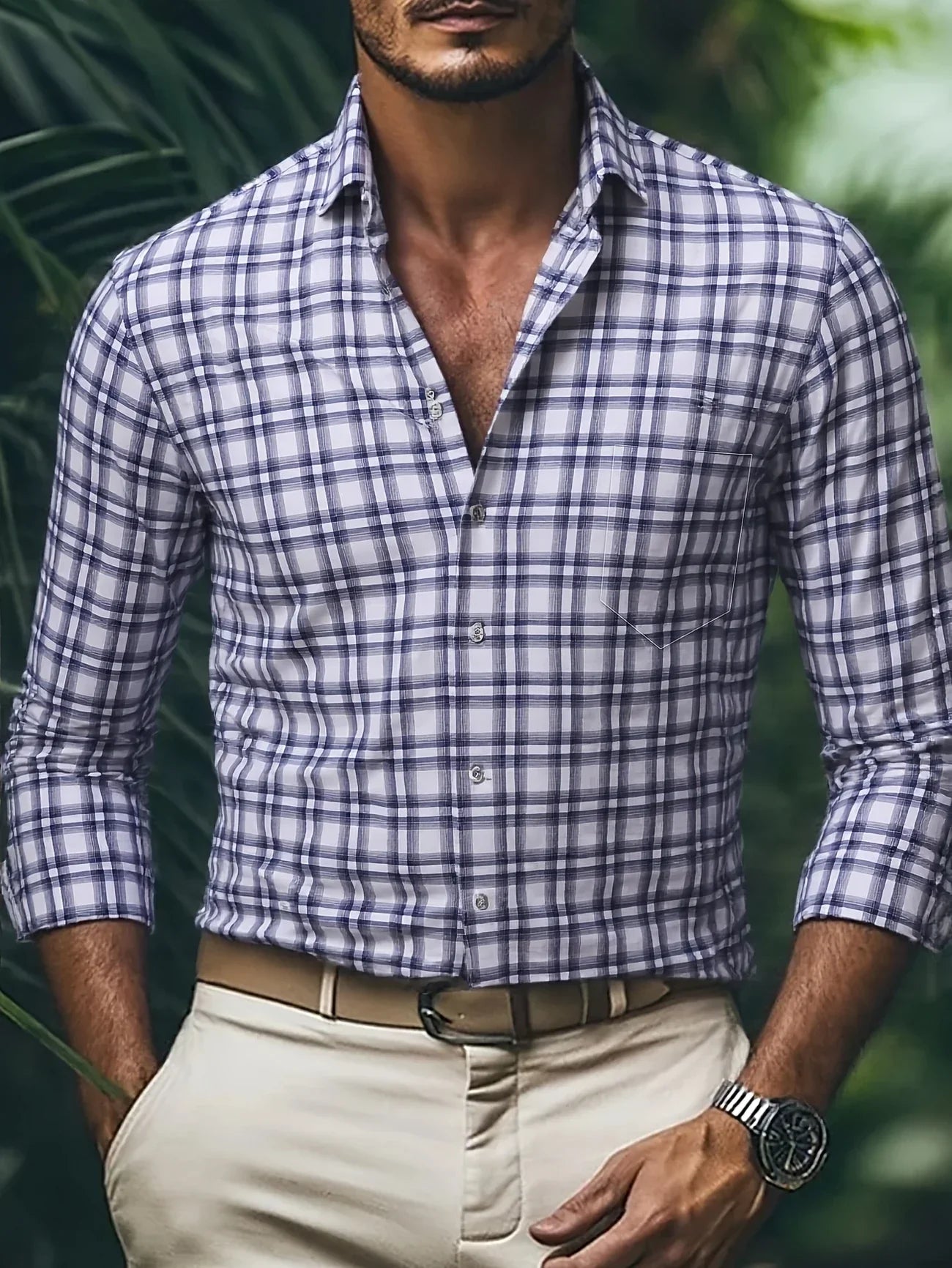 Chemise À Carreaux pour Hommes | Idéale pour Bureau Et Loisirs