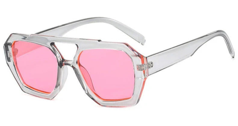 Lunettes de Soleil à Monture Carrée Oversize avec Protection UV pour Femme | Idéales pour l’Été et les Vacances
