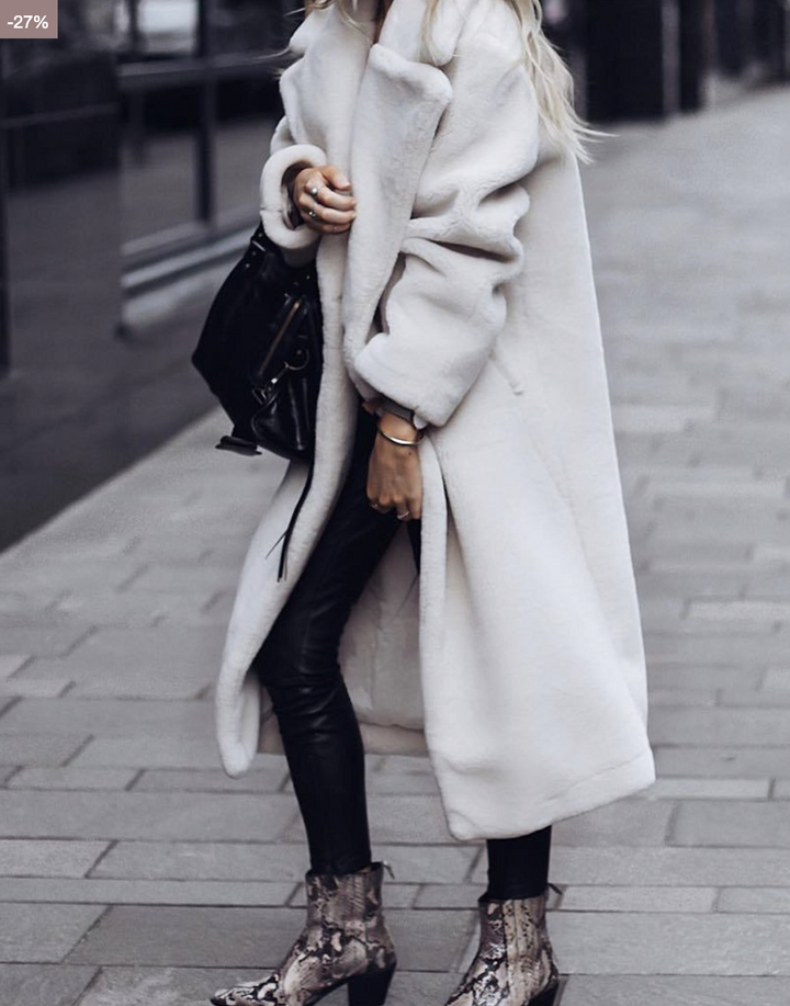 Manteau D’Hiver Long avec Col Montant Et Fermeture Boutonnée pour Femme | Idéal pour La Saison Froide