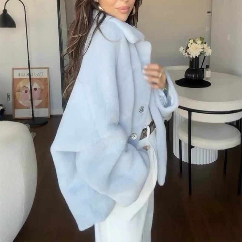 Manteau à Coupe Longue avec Revers Classiques pour Femme | Idéal pour l’Hiver