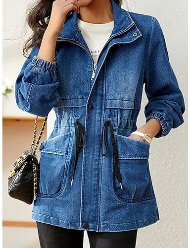 Veste à Taille Ajustable avec Poches pour Femme | Idéale pour la Mi-Saison