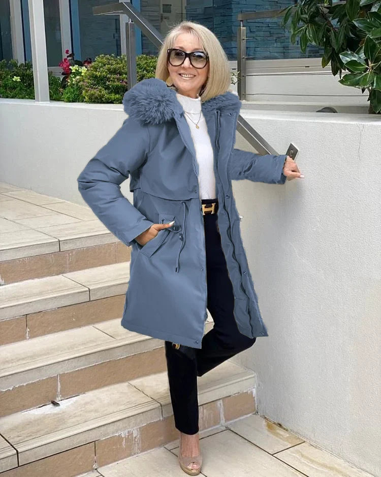 Manteau Long avec Ceinture pour Femmes | Idéal pour La Saison Hivernale