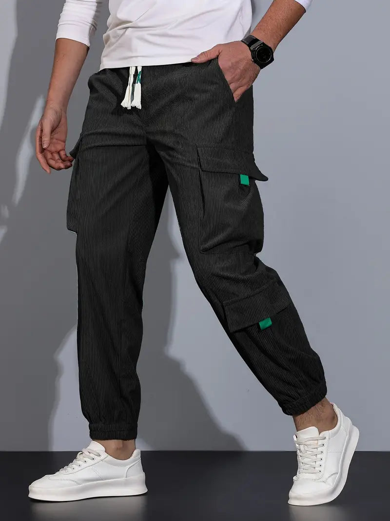 Pantalon Cargo Coupe Slim Pour Hommes | Idéal Pour Usage Quotidien Ou Sorties Décontractées