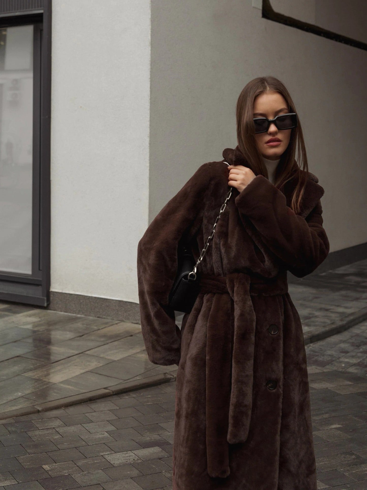 Manteau Long avec Ceinture pour Femmes | Idéal pour La Saison Hivernale