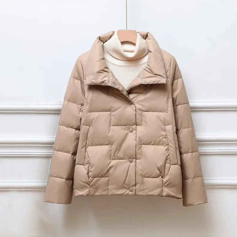 Veste Matelassée d’Hiver avec Détails Capitonnés pour Femme | Idéale pour la Saison Froide