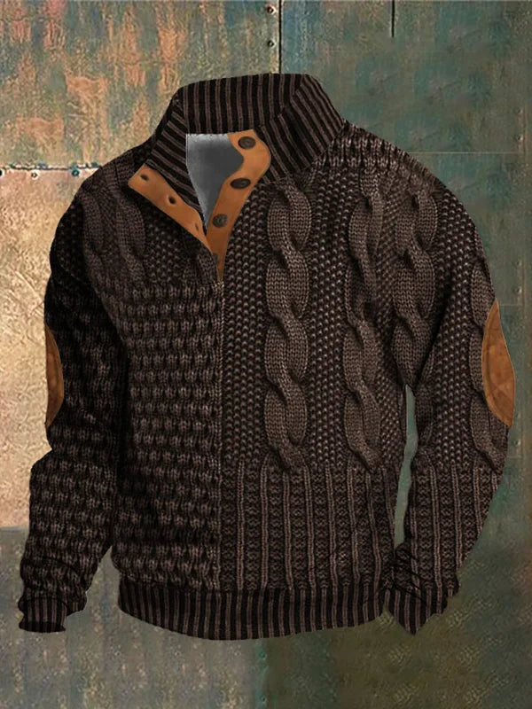 Pull à Coupe Décontractée pour Homme avec Col Classique | Idéal pour Détente et Quotidien
