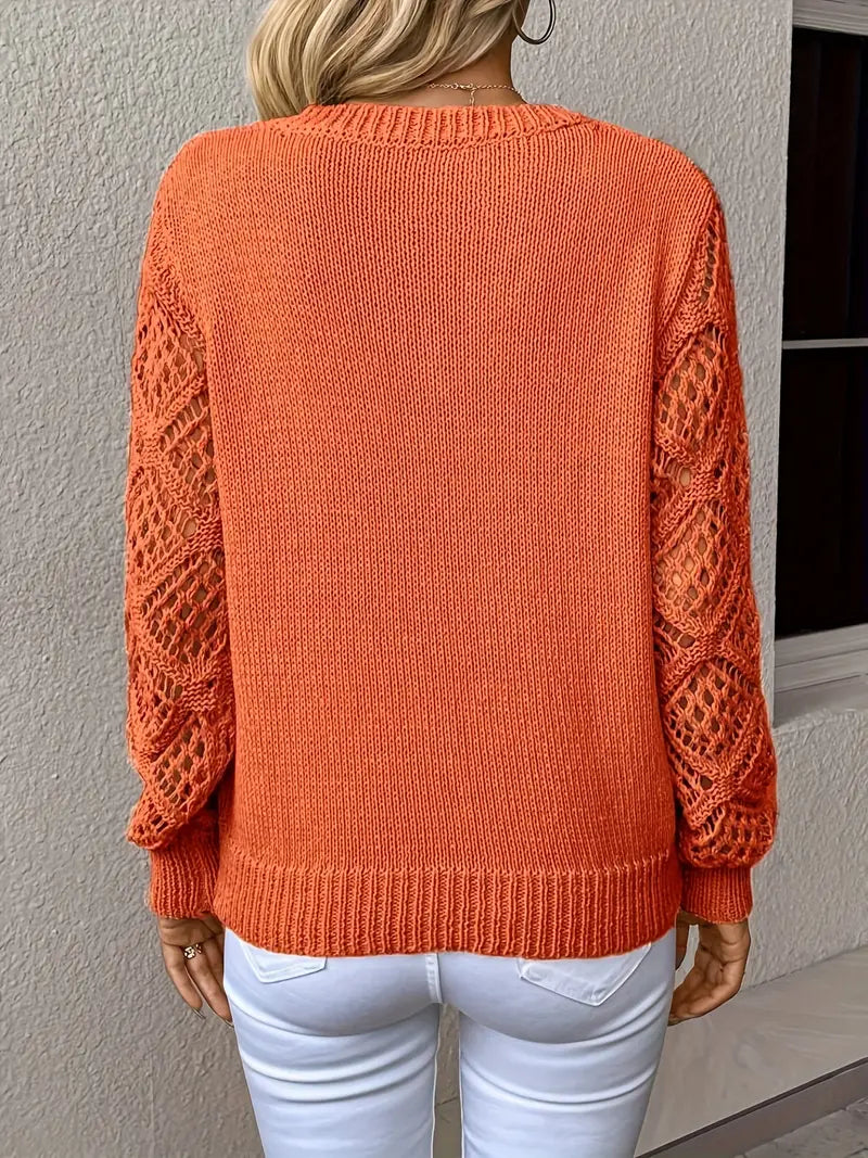 Pull à Col en V avec Coupe Ajustée pour Femme | Idéal pour la Superposition en Saisons Fraîches