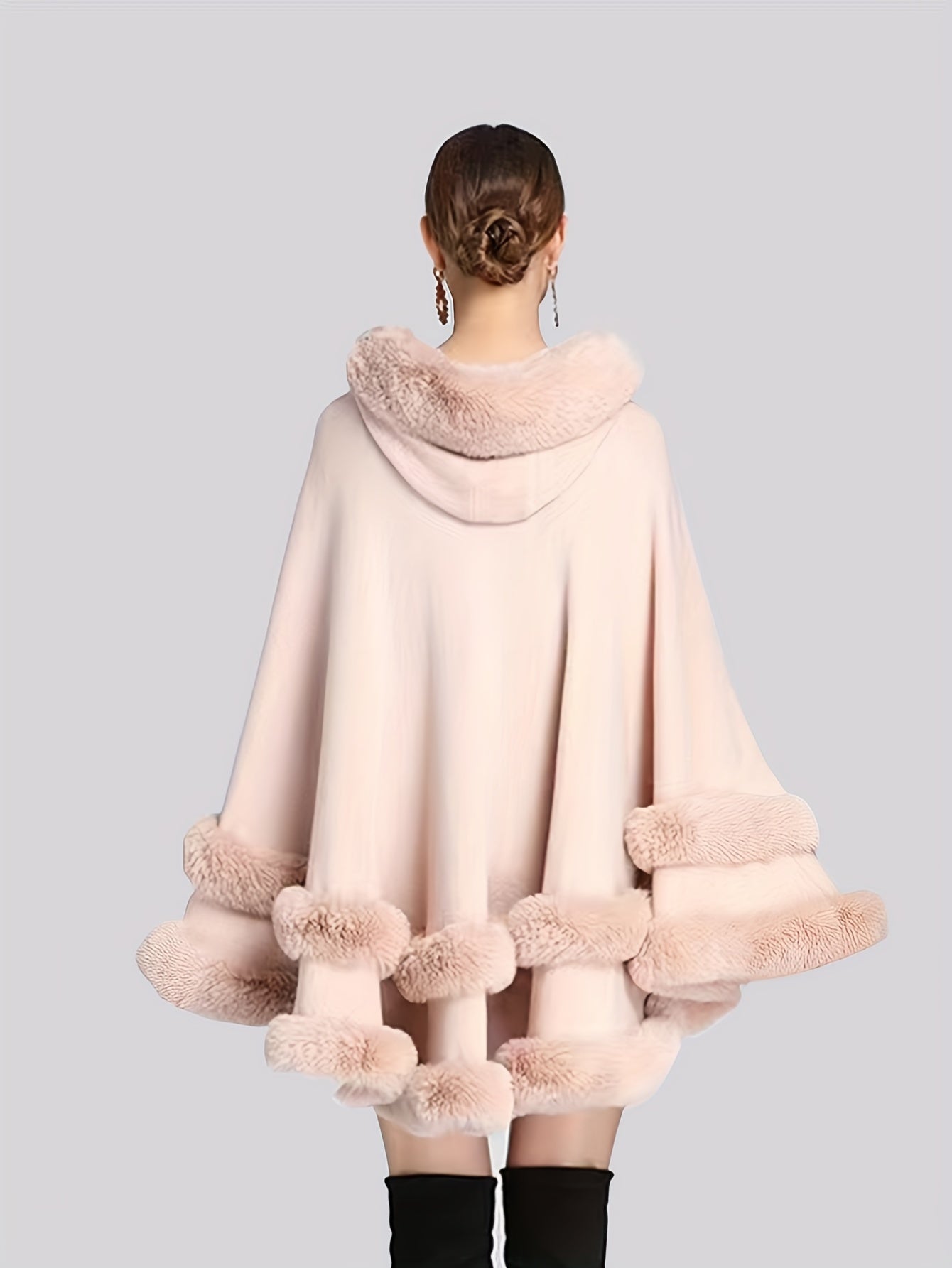 Cape-Manteau Oversize avec Capuche pour Femmes | Idéal pour l’Automne et l’Hiver