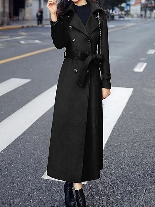 Manteau Long avec Ceinture pour Femme | Idéal pour L’Hiver