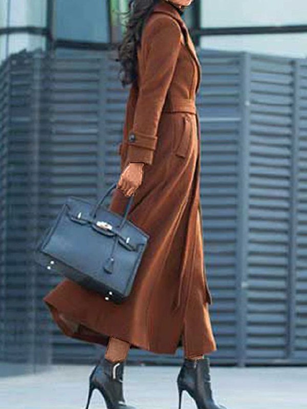 Manteau Long avec Ceinture pour Femme | Idéal pour L’Hiver