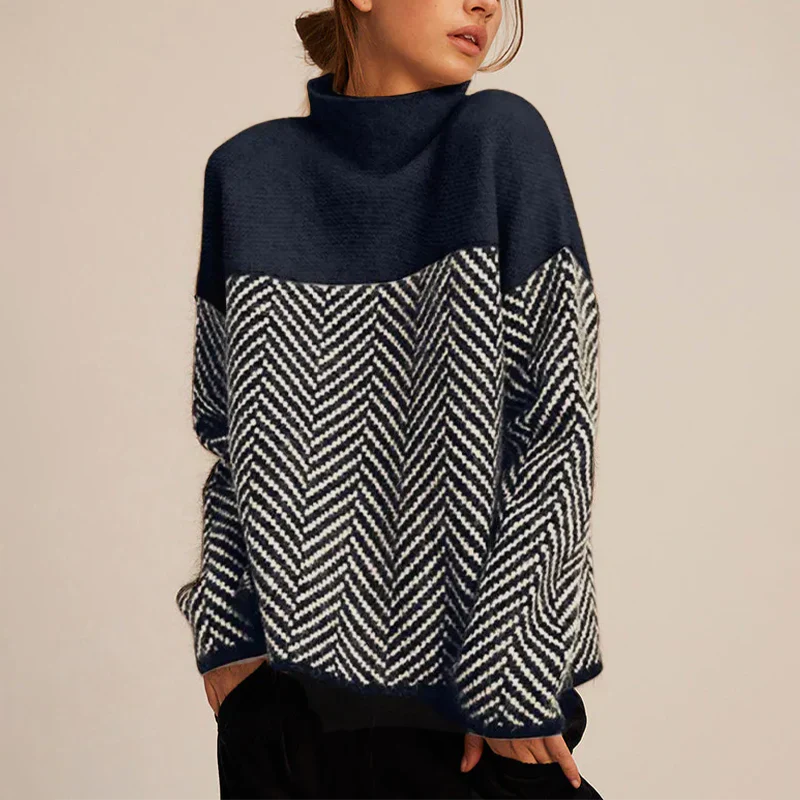 Pull À Col Cheminée pour Femme | Idéal pour Les Journées Fraîches