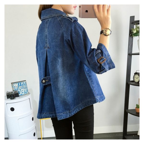 Cape Longue À Boutons avec Col Structuré pour Femme | Idéale pour La Mi-Saison