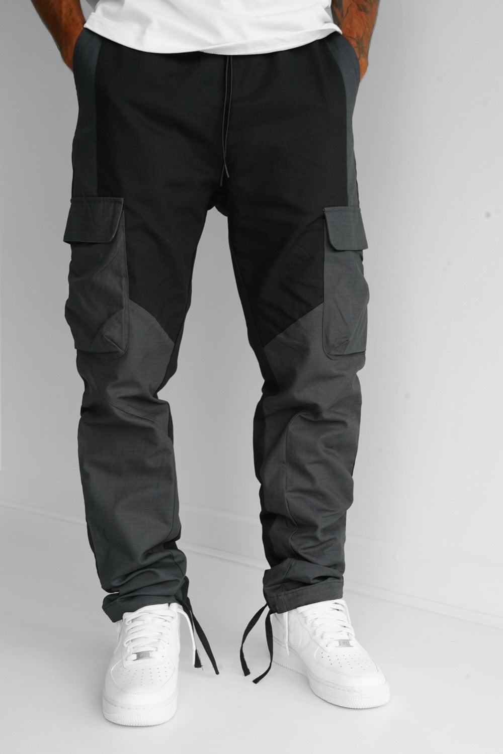 Pantalon Cargo Homme avec Panneaux Fonctionnels | Idéal pour Les Activités Urbaines Et Extérieures