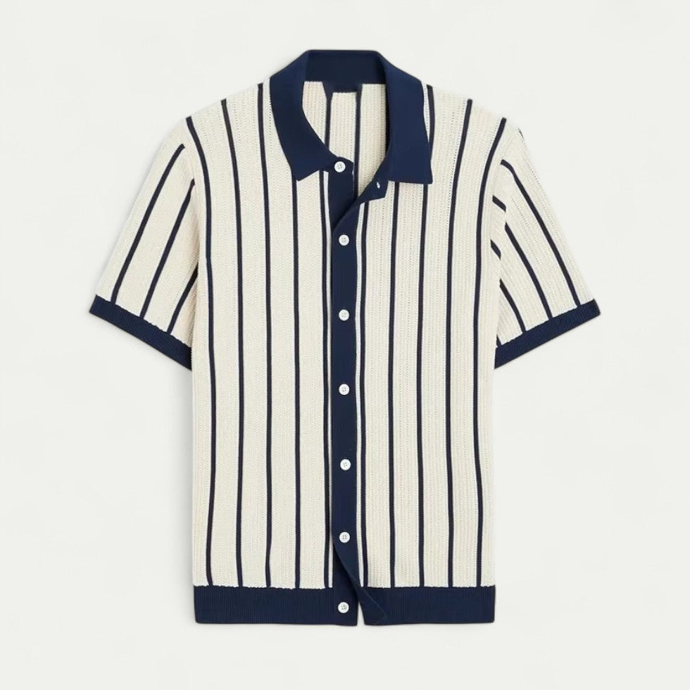 Chemise Boutonnée à Rayures pour Homme | Idéale pour l’Été et les Occasions Décontractées