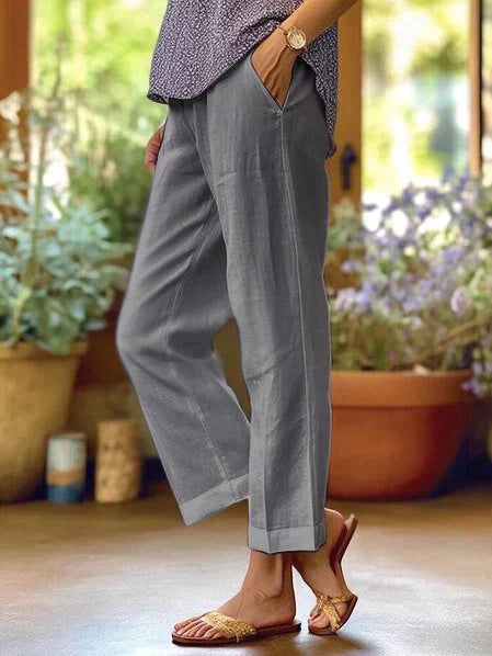 Pantalon d’Été à Coupe Décontractée pour Femme | Idéal pour Temps Chaud