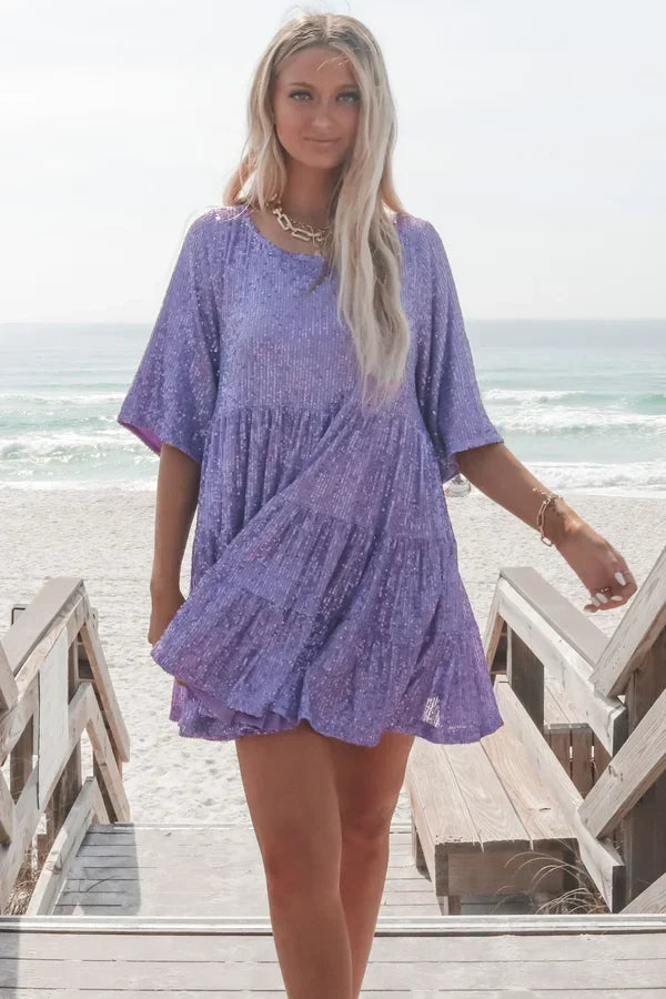 Robe Courte avec Manches Courtes pour Femmes | Idéale pour les Occasions Spéciales