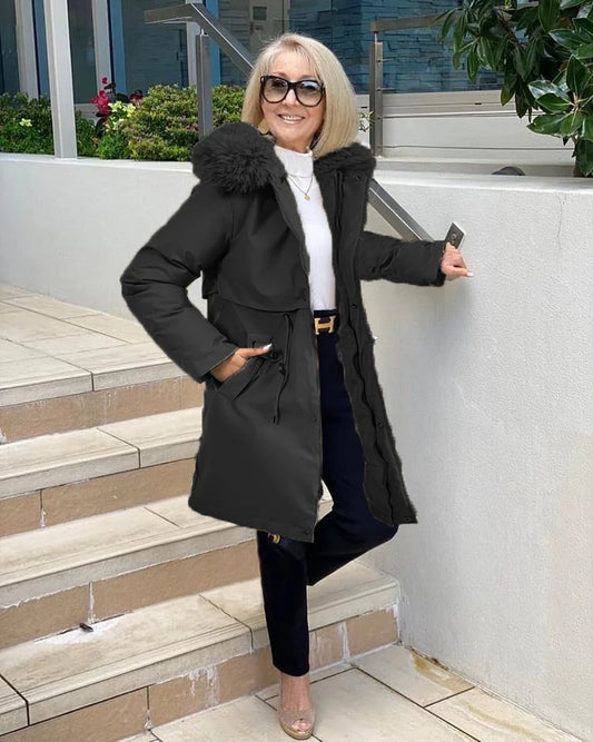 Manteau Long avec Ceinture pour Femmes | Idéal pour La Saison Hivernale