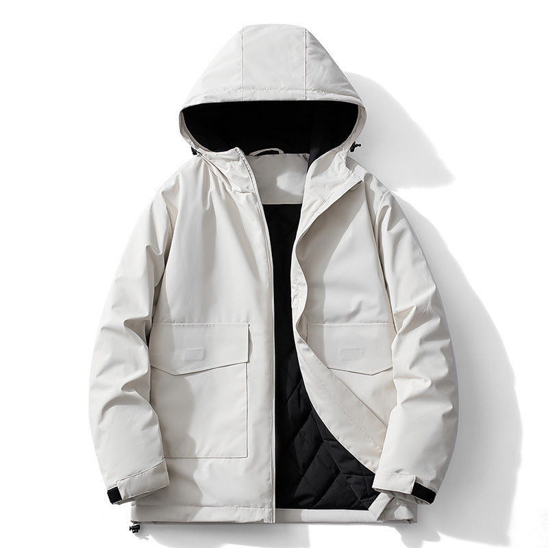Veste d’Hiver avec Capuche et Doublure Épaisse pour Homme | Idéale pour les Jours Froids