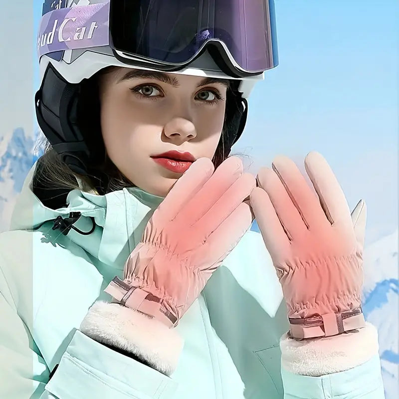 Gants d’Hiver avec Nœud et Fonction Écran Tactile pour Femme | Idéals pour les Activités Extérieures
