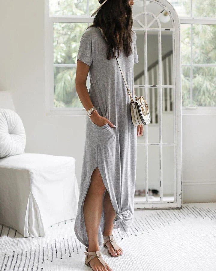 Robe T-Shirt Longue avec Coupe Décontractée pour Femme | Idéale pour un Usage Quotidien