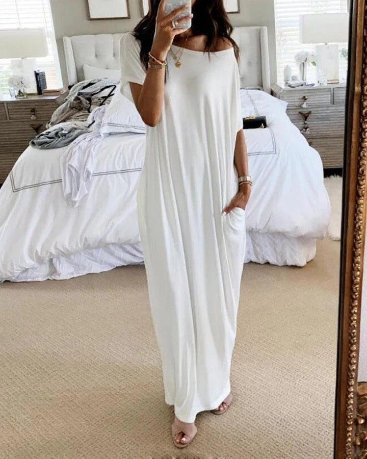 Robe T-Shirt Longue avec Coupe Décontractée pour Femme | Idéale pour un Usage Quotidien
