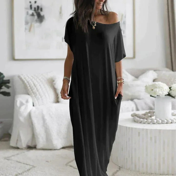 Robe T-Shirt Longue avec Coupe Décontractée pour Femme | Idéale pour un Usage Quotidien