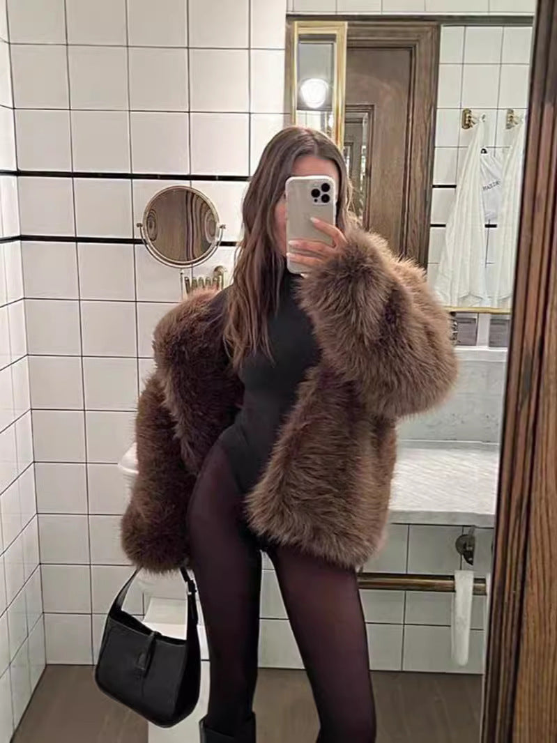 Manteau Court à Manches Longues pour Femme | Idéal pour l’Hiver