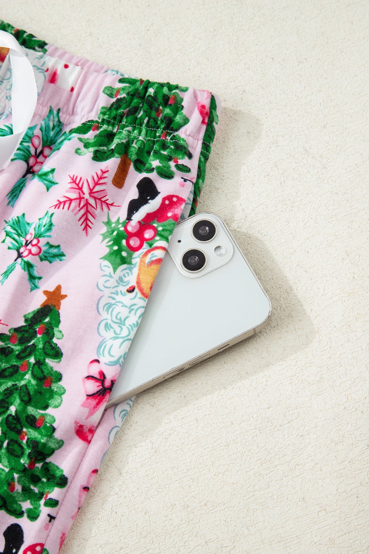 Ensemble loungewear imprimé Noël pour femmes