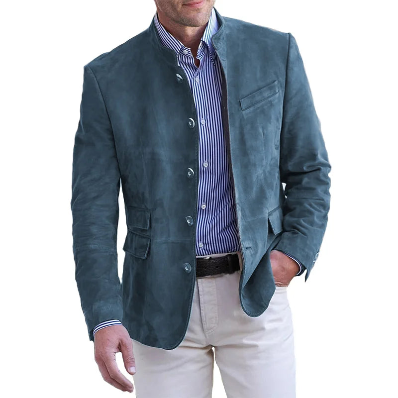 Veste Boutonnée avec Col Classique pour Homme | Idéale pour la Mi-Saison et le Quotidien