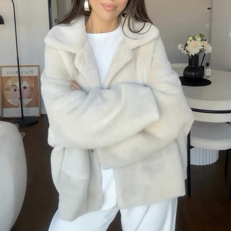 Manteau à Coupe Longue avec Revers Classiques pour Femme | Idéal pour l’Hiver