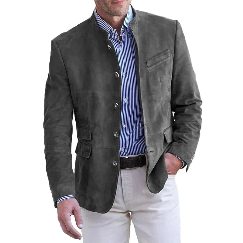 Veste Boutonnée avec Col Classique pour Homme | Idéale pour la Mi-Saison et le Quotidien