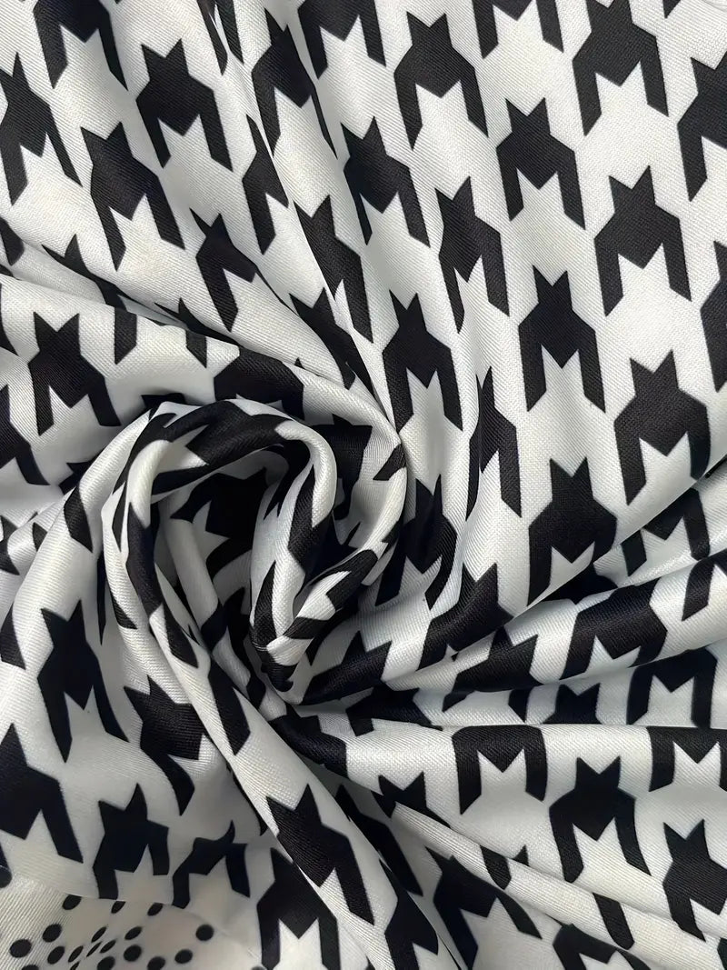 Cardigan À Motif Pied-De-Poule avec Coupe Ample pour Femme | Idéal pour La Mi-Saison