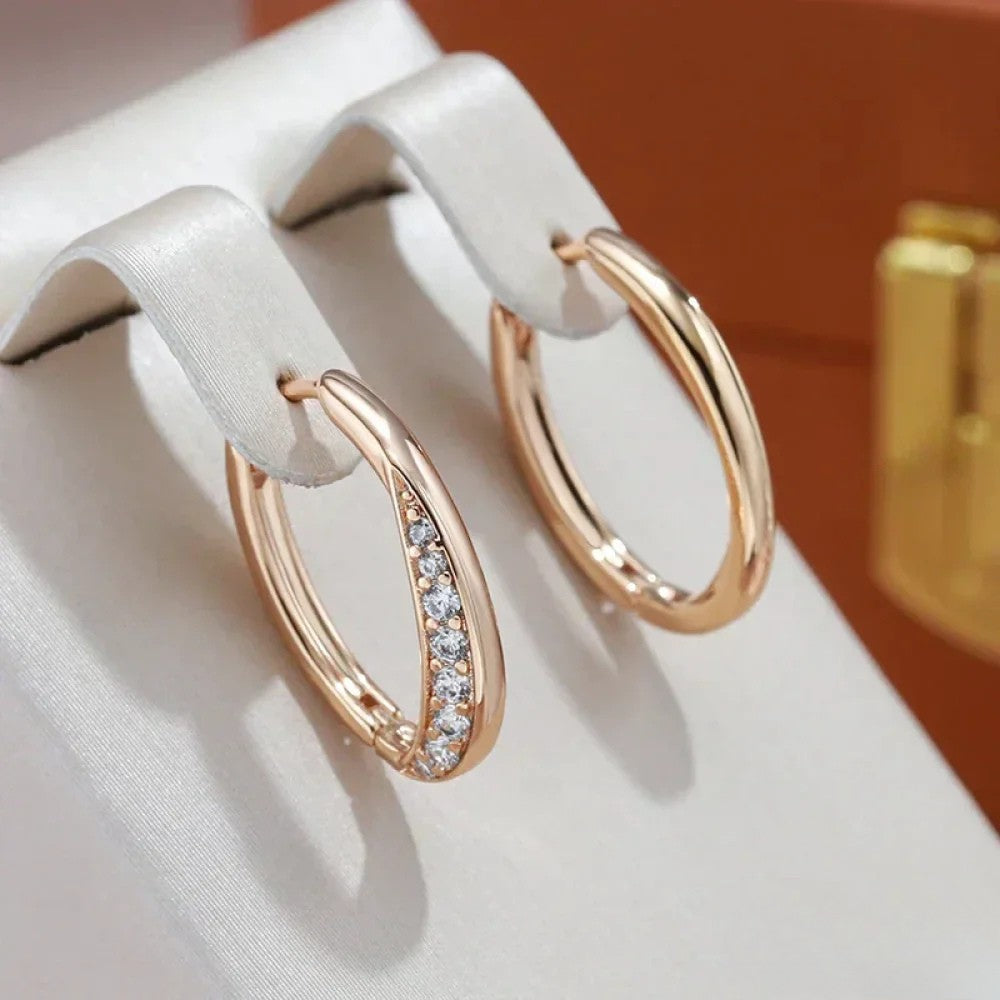 Boucles D’Oreilles Créoles Avec Finition Dorée Pour Femme | Idéales Pour Un Usage Quotidien Ou Des Occasions