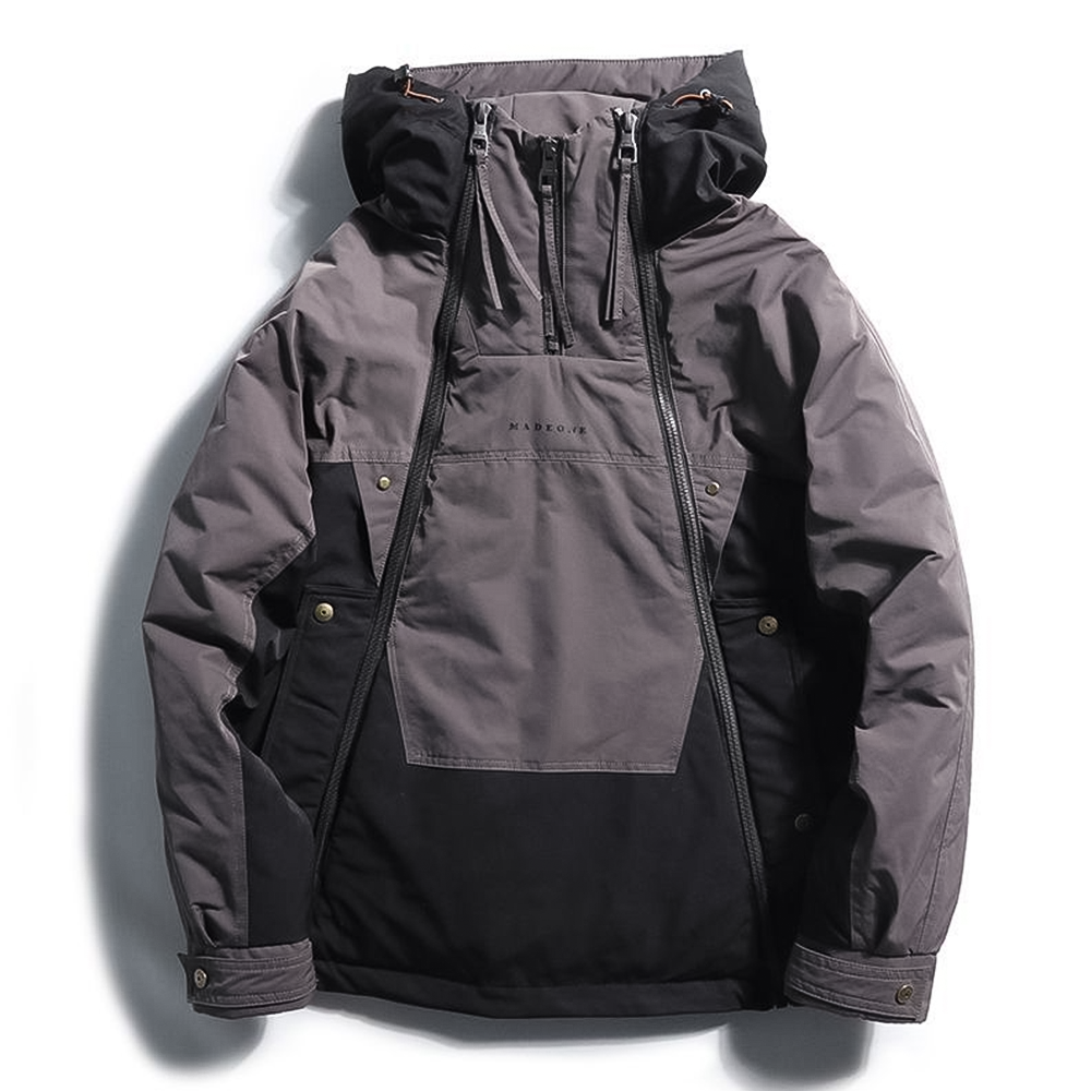 Veste D’Hiver Zippée avec Capuche Amovible pour Homme | Idéale pour Saison Froide