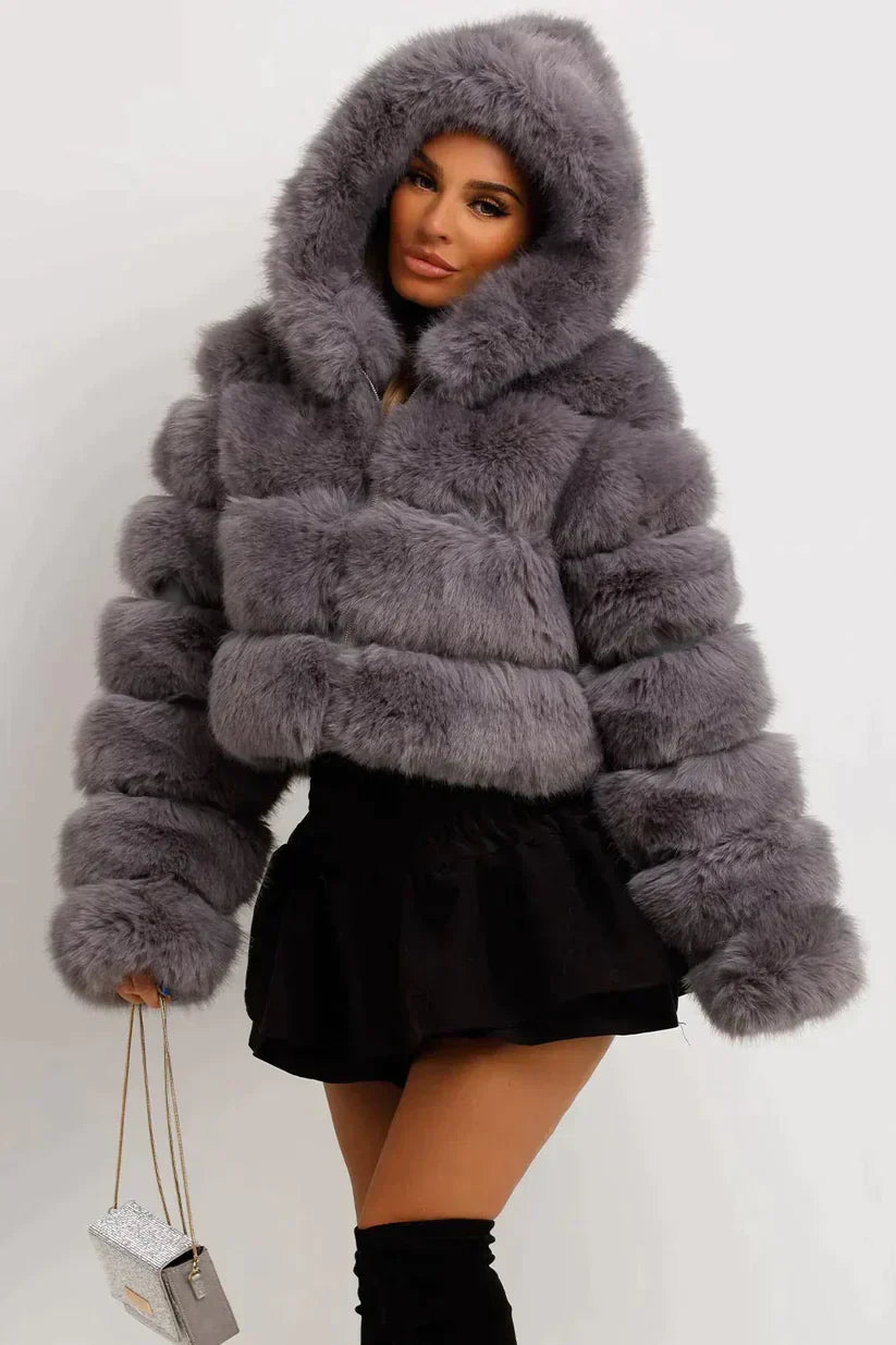 Manteau Court avec Ceinture pour Femme | Idéal pour l’Hiver