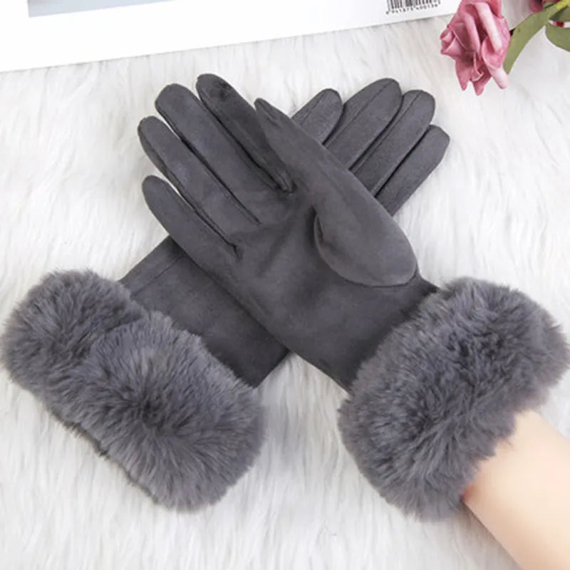 Gants à Poignet Doux avec Finition Texturée pour Femmes | Idéaux pour les Journées Froides